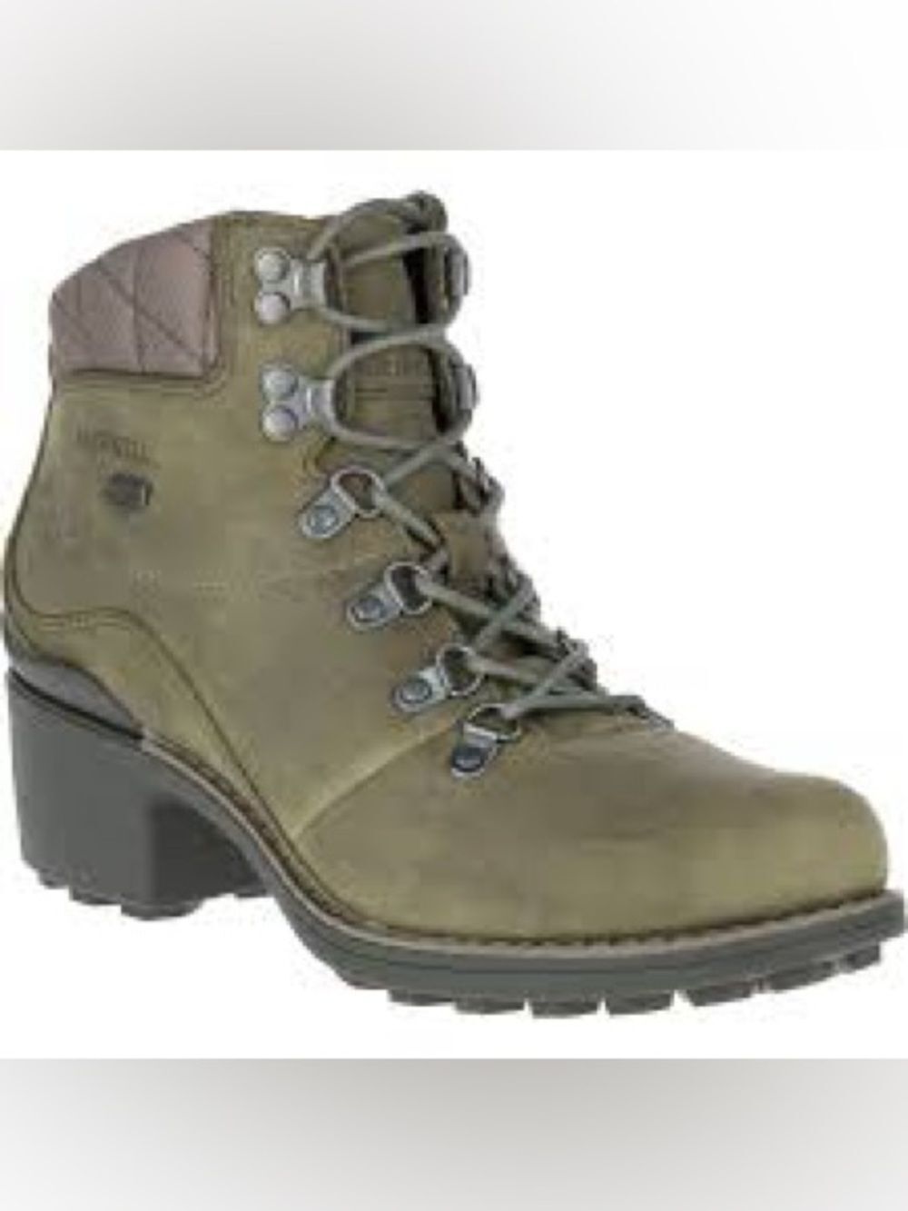 Merrell Women's Olive Lace-Up Hiking Chateau boots 6